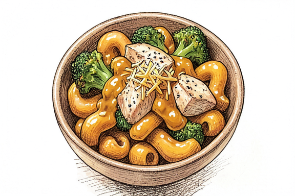 Macaroni and Cheese with Broccoli and Chicken