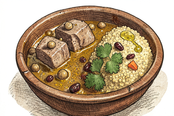 Moroccan Lamb Tagine with Couscous
