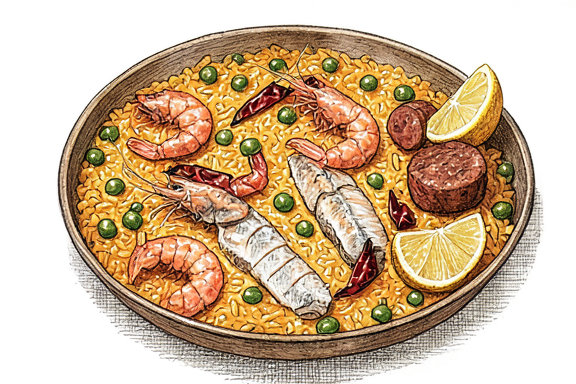 Spanish Seafood Paella