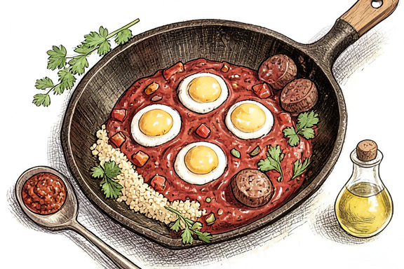 Tunisian Shakshuka with Merguez